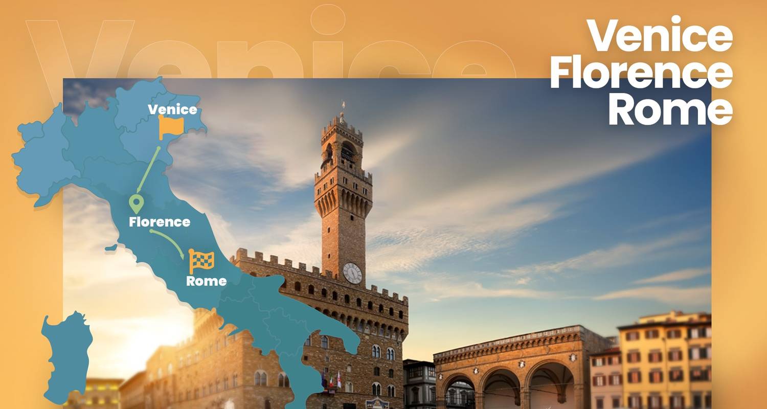 Venice, Florence and Rome by train